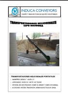 TRANSPORTADORES HELICOIDALES TIPO BAZOOKA